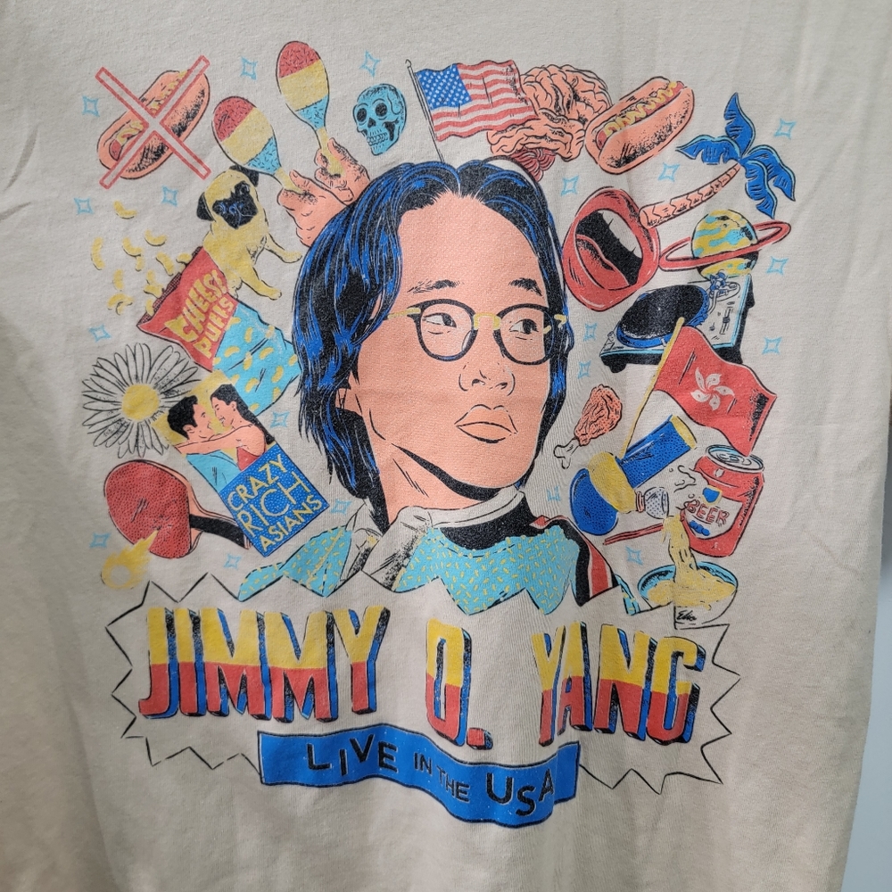 Jimmy O Yang Comedy Tour Shirt Beige Unisex Size Small
